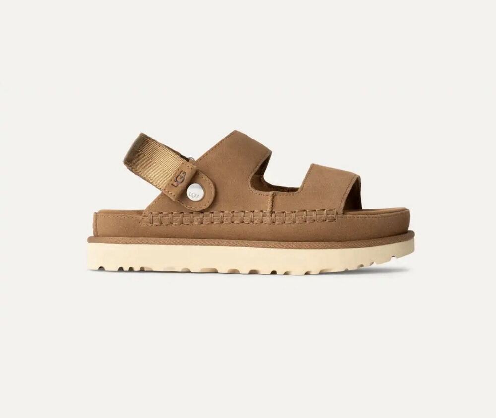 UGG Goldenstar Glide Sandals Women's Size US 6.5 EU 37.5 Chestnut NWOB